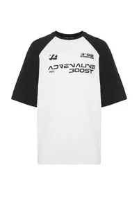 MAN Black Oversized/Wide Cut 100% Cotton Printed Tok Material T-Shirt - Image 7