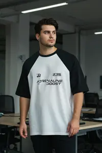 MAN Plus Size Black Regular/Normal Kesim 100% Cotton T-Shirt