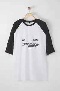 MAN Plus Size Black Regular/Normal Kesim 100% Cotton T-Shirt - Image 2