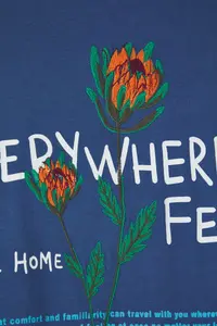 MAN Indigo Plus Size Oversized/Wide Cut Floral Embroidered 100% Cotton T-Shirt - Image 5