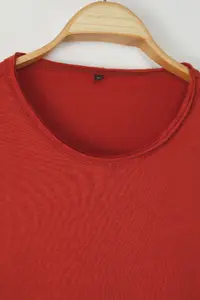 MAN Brick Rejection Plus Size Oversized/Wide Cut 100% Cotton Collar Detailed T-Shirt - Image 3