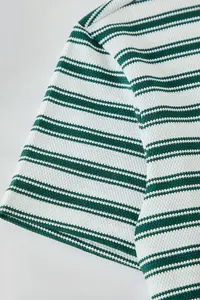 MAN Multicolored Regular/Normal Kesim textured T-Shirt - Image 8