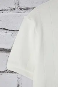 MAN White Regular/Normal Kesim Crew Neck Cotton Basic T-Shirt - Image 5