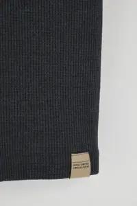 MAN Anthracite Oversized/Wide Cut Color Blocked textured T-Shirt - Image 3