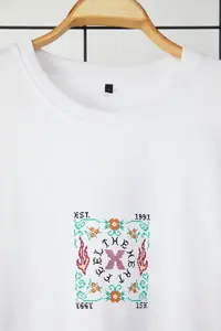 MAN White Oversized Printed 100% Cotton T-Shirt - Image 10