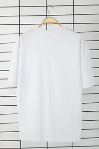MAN White Oversized/Wide Cut 100% Cotton Brooklyn Printed Tok Material T-Shirt - Image 2