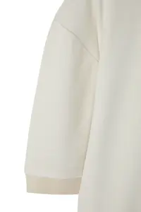 MAN Ecru Boxy Fit/Square Cut Soft Texture interlock Material T-Shirt - Image 9