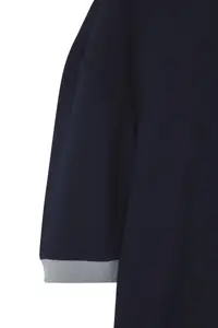 MAN Navy Blue Boxy Fit/Square Cut Soft Texture interlock Material T-Shirt - Image 7