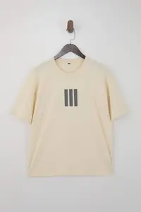 MAN Anthracite-Stone Oversized/Wide Cut 2 Sets Package Stripe Printed 100% Cotton T-Shirt - Image 3