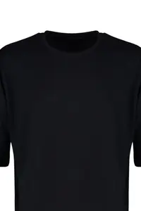 MAN White-Black Oversized/Wide Cut 2 Sets Pack Kartal Print-Plain 100% Cotton T-Shirt - Image 15