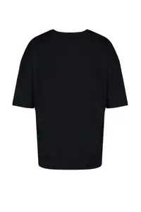 MAN White-Black Oversized/Wide Cut 2 Sets Pack Kartal Print-Plain 100% Cotton T-Shirt - Image 16