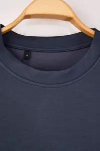 MAN Indigo Oversized/Wide Cut Soft textured Basic T-Shirt - Image 3