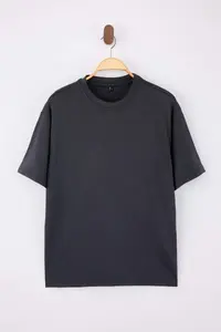 MAN Indigo Wardrobe Essentials Low Shoulder Regular Fit Soft Touch Modal T-Shirt