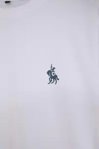 MAN Navy Blue - White Regular/Rahat Kesim 2 li Paket T-Shirt - Image 3