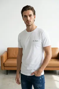MAN Black-White 2 Sets Paket Regular Kesim Embroidered T-Shirt - Image 3