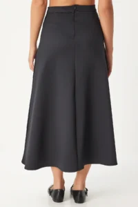 Happiness İstanbul Women Black A Cut Bol Skirt - Image 5