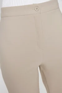 TRENDYOLMİLLA Mink Flare flared leg Bootcut Weaving Pants - Image 3