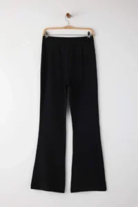 TRENDYOLMİLLA Black Flare flared leg Bootcut Weaving Pants - Image 7