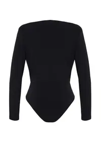 TRENDYOLMİLLA Black Double breasted Yaka Knitting Bodysuit .D.0161 - Image 8