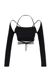 TRENDYOLMİLLA Black Piping Detailed Blouse - Image 7