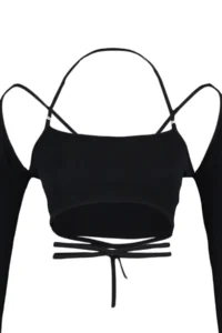 TRENDYOLMİLLA Black Piping Detailed Blouse - Image 8