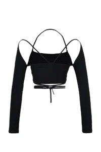 TRENDYOLMİLLA Black Piping Detailed Blouse - Image 9