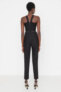 TRENDYOLMİLLA Black skinny Leg Weaving Pants - Image 5