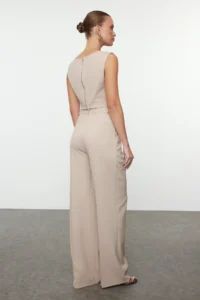 TRENDYOLMİLLA Stone Plenty of Hem Weaving Pants - Image 5