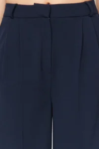 TRENDYOLMİLLA Navy Blue Plenty of Hem Weaving Pants - Image 5