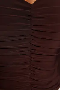 TRENDYOLMİLLA Brown Cut Out/Window Detailed Knitting Bodysuit .D.00001 - Image 5