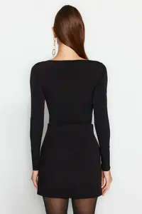 TRENDYOLMİLLA Black Bodysuit with accessories Knitting Bodysuit .D.00032 - Image 6