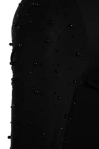 TRENDYOLMİLLA Black Pearl with accessories Knitting Short Chic Evening Gown Gece Graduation Dress - Image 8