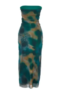 TRENDYOLMİLLA Multicolored Fitted Knitting Tulle Chic Evening Gown Night Graduation Dress - Image 9