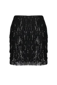 TRENDYOLMiLLA Black Body-Fitting shiny Sequined Sequin Skirt - Image 10