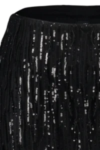 TRENDYOLMiLLA Black Body-Fitting shiny Sequined Sequin Skirt - Image 9
