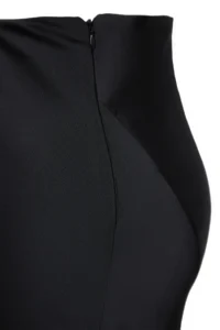 TRENDYOLMiLLA Black Weaving Satin LONG Skirt - Image 9