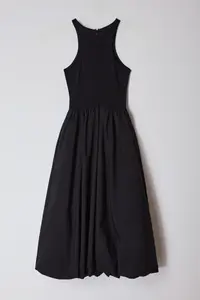 TRENDYOLMİLLA Black Top Bodysuit Skirt Part Balloon Poplin Evening Gown Gece Graduation Dress - Image 9