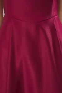 TRENDYOLMİLLA Plum A-Kesim Satin Weaving Chic Evening Gown Gece Graduation Dress - Image 9