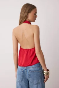 TRENDYOLMİLLA Rejection Satin Degaje Party Blouse - Image 5