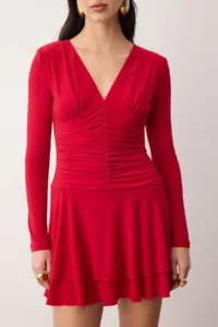 TRENDYOLMİLLA Rejection Knitting Super Mini Inside Shorts Lined Chic/Evening Dress - Image 3