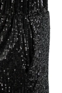 TRENDYOLMiLLA Black Draped Elastic Waist Sequin Shorts - Image 9