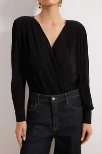 TRENDYOLMİLLA Black wrap Knitting snaps Bodysuit .D.0029 - Image 3