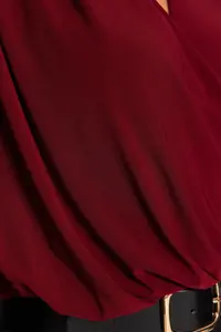 TRENDYOLMİLLA Dark Burgundy wrap snaps Knitting Bodysuit .D.0029 - Image 5