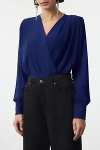 TRENDYOLMİLLA Saks Blue wrap Knitting snaps Bodysuit .D.0029 - Image 4