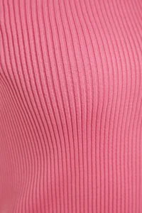 TRENDYOLMİLLA Pink Single Arm Bow Detailed Knitwear Blouse - Image 9