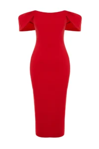 TRENDYOLMİLLA Rejection Fitted Corset Detailed Weaving Chic Evening Gown Night Graduation Dress - Image 7