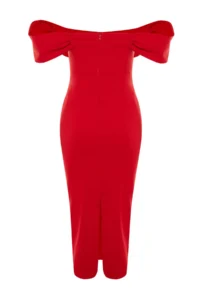 TRENDYOLMİLLA Rejection Fitted Corset Detailed Weaving Chic Evening Gown Night Graduation Dress - Image 9
