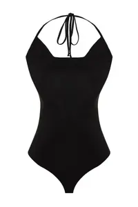 TRENDYOLMİLLA Black Off-Shoulder Neck Knitting Bodysuit .D.00050 - Image 7
