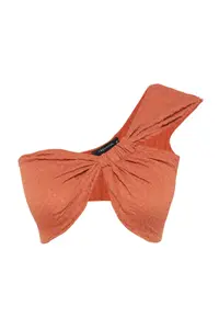 TRENDYOLMİLLA Brick Red Crop Knitting textured Bustier - Image 7