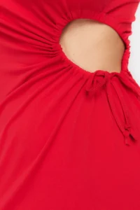 TRENDYOLMİLLA Rejection Fitted Waist Low-cut Knitting Evening Gown Night Graduation Dress - Image 5